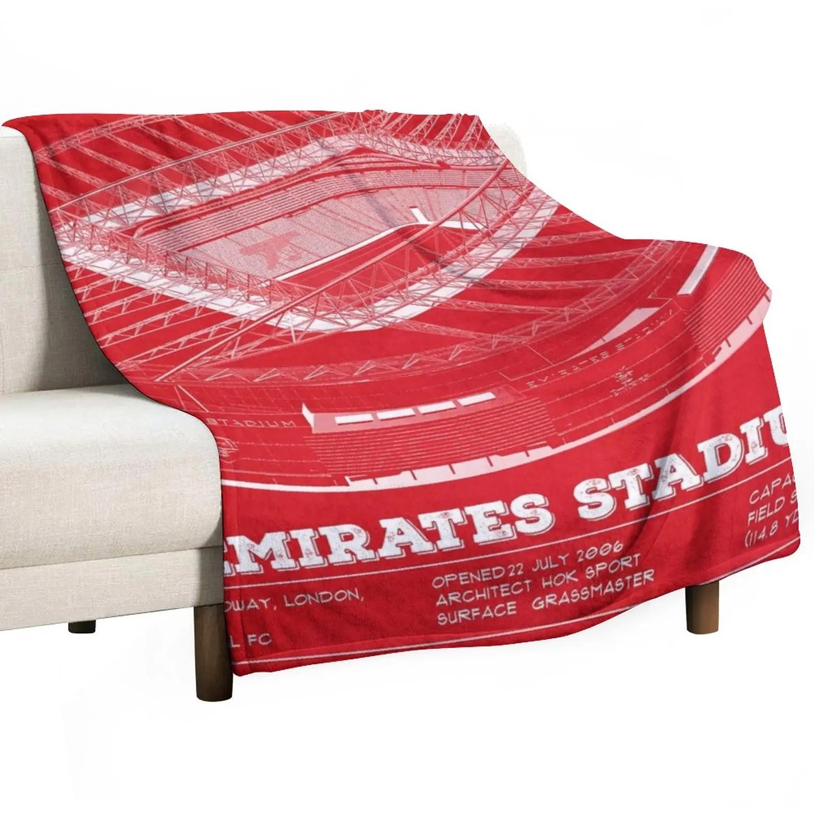 Emirates Stadium Throw Blanket Furry Blanket Designer Blankets thin blanket banana fish vintage throw blanket Size: 75*100cm, Weight: 230 GSM