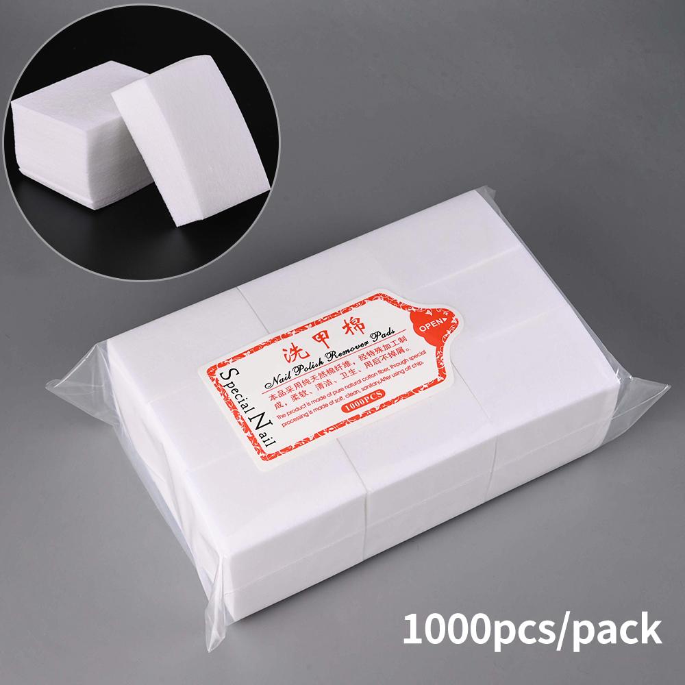 Professional Lint-Free Cotton Pads 100% Gel Clean Manicure Pads Lint-Free Wipes Cleaner Nail Cleaning Tools