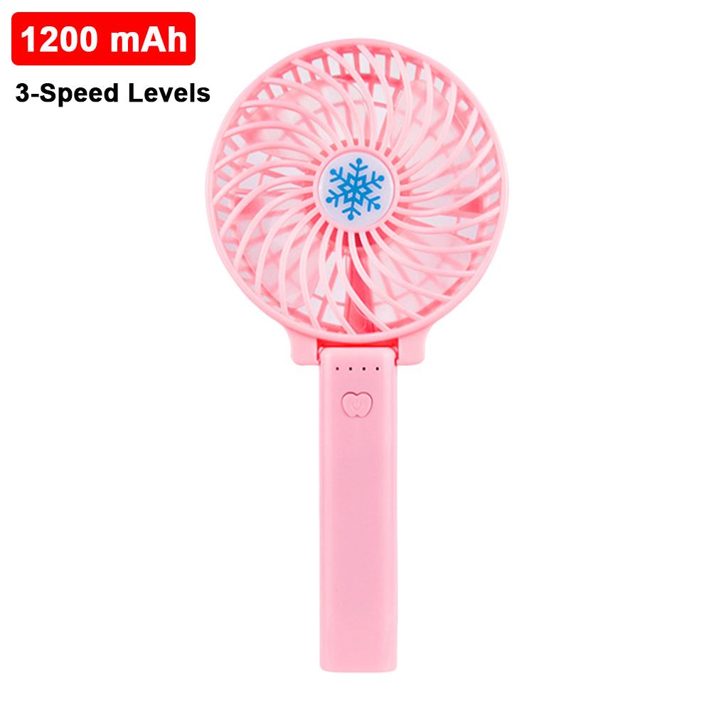 Portable Bladeless Fan Handheld Desktop Summer Mini Air Cooler No Leaf Ultra-quiet Rechargeable Fans for Travel Outdoor Office