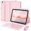 iPad 11th Gen Bluetooth Leather Keyboard Case with Pen Slot, 10.9 Inch