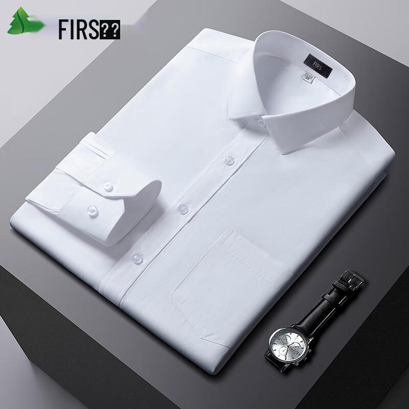 FIRS Men's Long-Sleeve Non-Iron Business Casual Shirt
