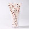 Individually Wrapped Colored Paper Straws for Milk, Tea, Coffee, or Party Decor