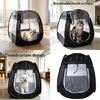 Foldable Pet Tent Portable Dogs Sun Protecting Portable Indoor/Outdoor Sunshades Fence with Ventilation Window