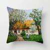 Bedroom Living Room Car Office Pillowcase Country Oil Painting Scenery Pillow Sofa Cushion