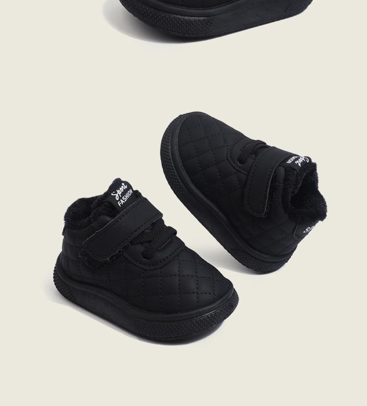 Children's Winter Fleece-Lined Snow Boots: Warm, Unisex, Cotton Shoes for Toddlers (1-6 Years)