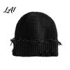 Soft Polyester Skull Cap Winter Knit Hat for Men Women Chunky Snow Cap Lightweight Warm Thermal Knitted Hats Unisex Slouchy Caps Outdoor Commuting