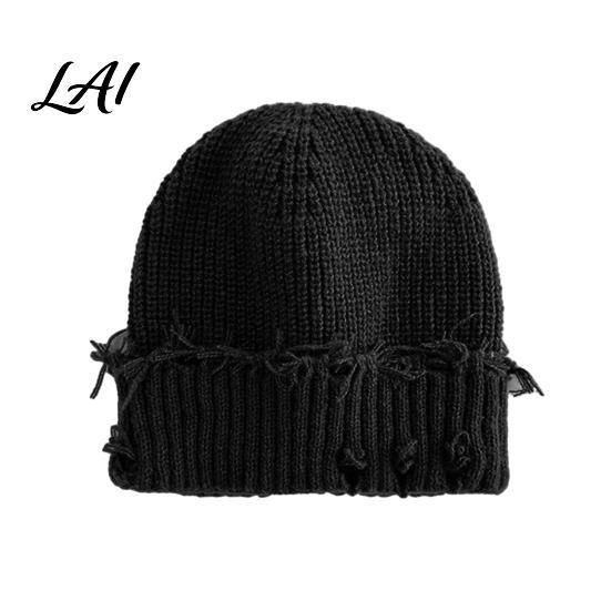 Soft Polyester Skull Cap Winter Knit Hat for Men Women Chunky Snow Cap Lightweight Warm Thermal Knitted Hats Unisex Slouchy Caps Outdoor Commuting