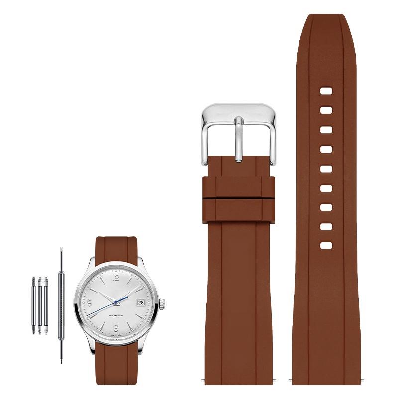 High quality fluororubber strap for Tissot Rado Rolex Tudor Jaeger series watchband quick release silicone watch strap 20mm