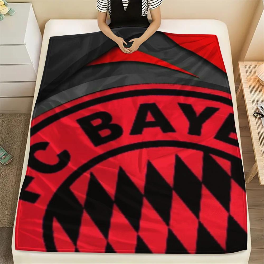 1pc FC Bayern Munich Print Flannel Blanket, High Quality Comfortable for All Seasons, Home Decor, Warmth and Comfort, Perfect for Christmas Gifts46