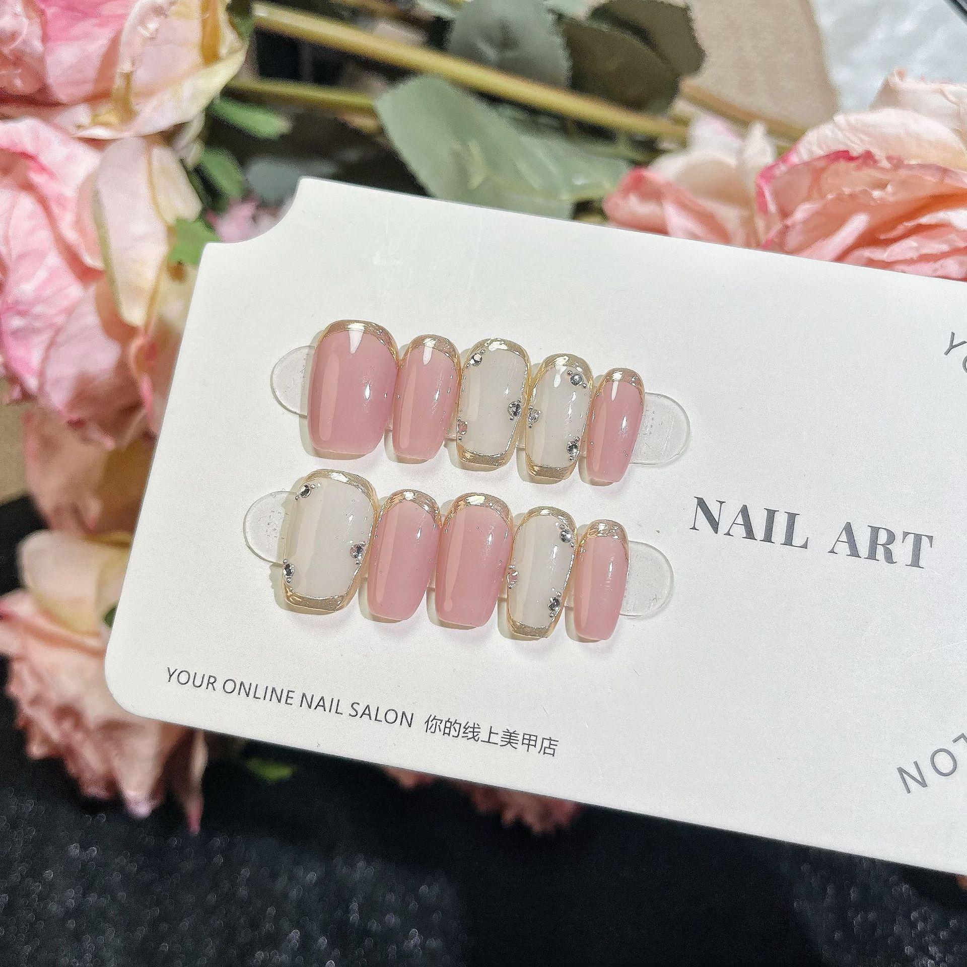 

Маникюр «Золотая слива» ручной работы - Легкая роскошь, весенний маникюр Small