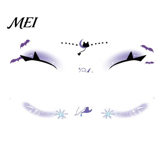 Temporary Face Tattoos for Party Halloween Tattoo Stickers, Waterproof Scary Makeup Decals Party, Funny Wound Scar Body Art Kids Adults Easy
