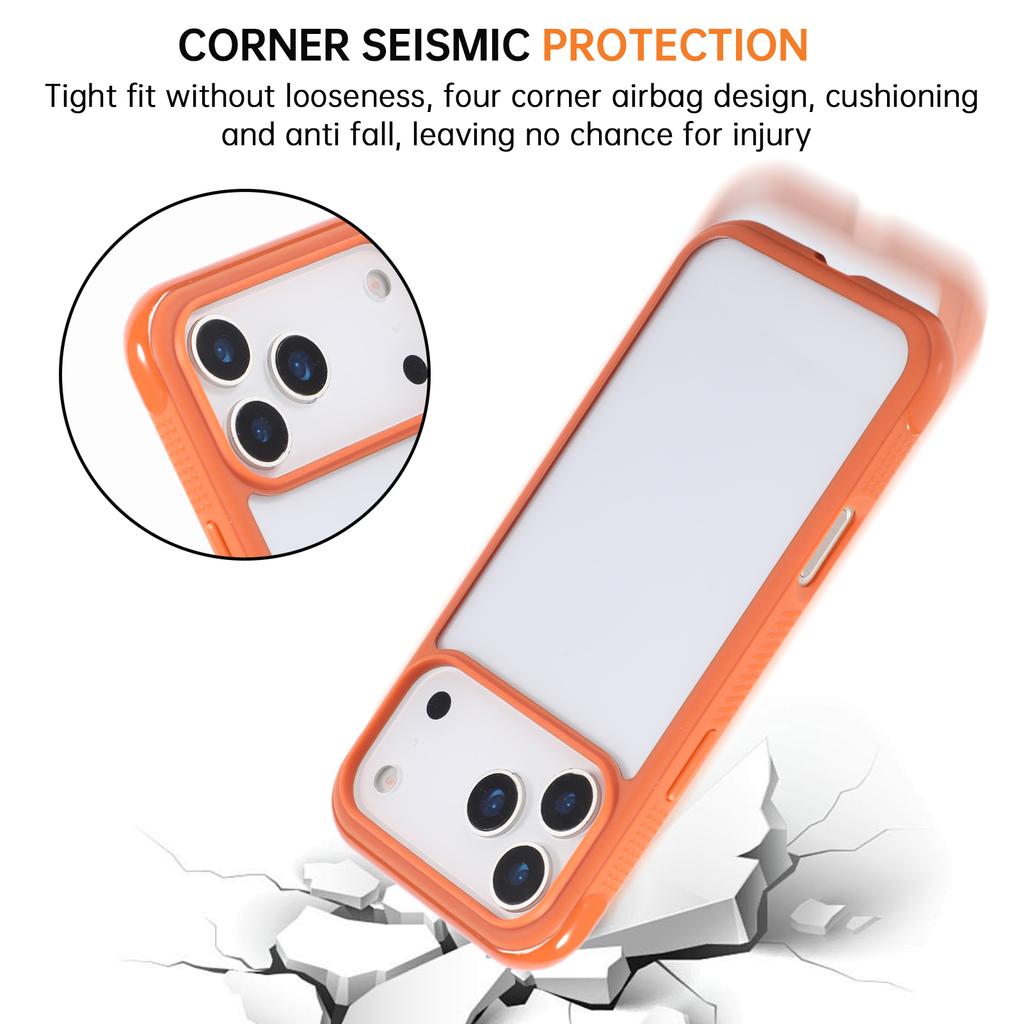 For iPhone 17 Pro Max Case TPU + PC Transparent Protective Phone Cover