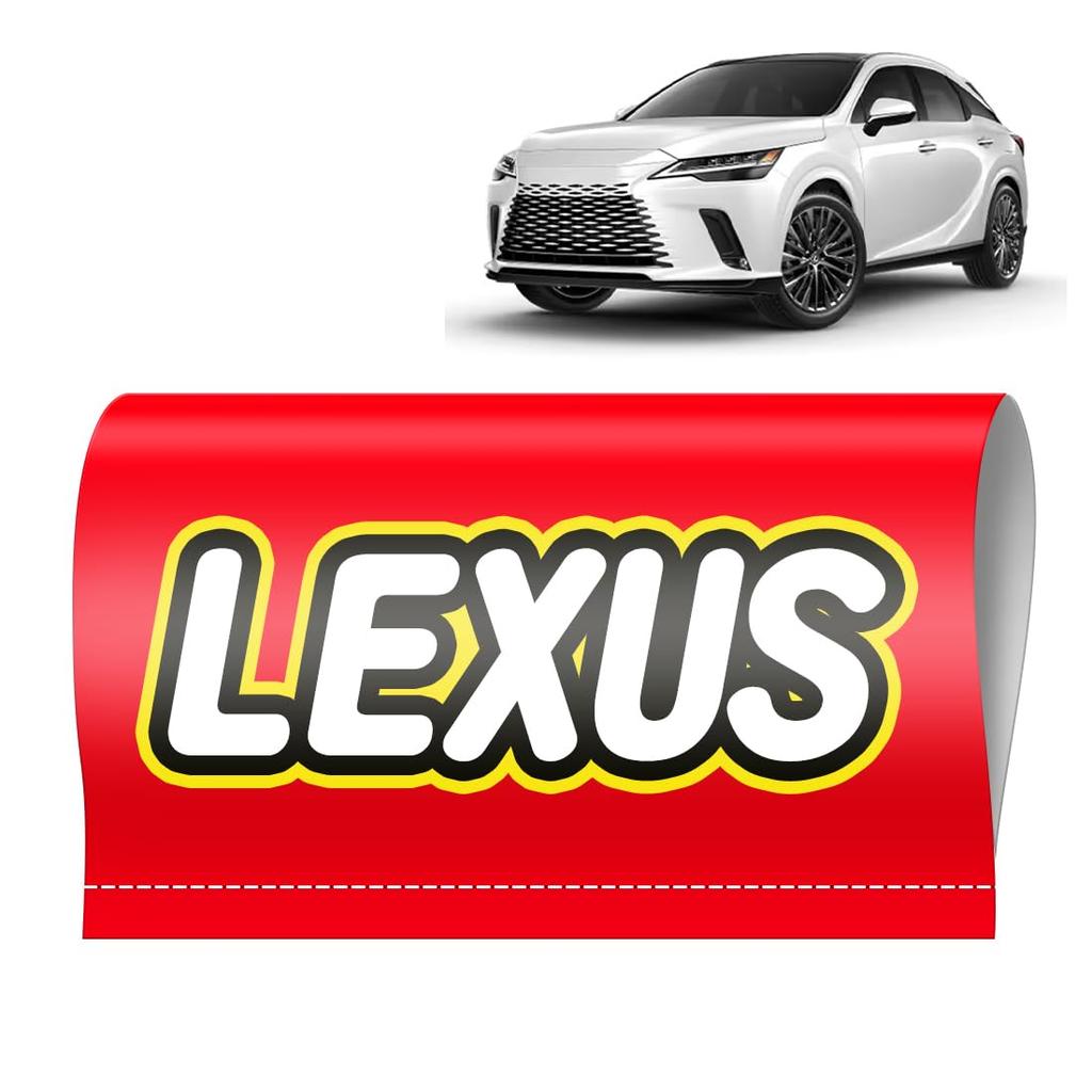 OuTLife Dedicated Decal Stickers for the New Lexus All Redesigned Modeling for a Personalized Enhanced and Increased High Strong 3D No Integrated Add