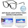 Neue Mode Lesebrille Anti Blaulicht Alterssichtigkeit Brille Herren Damen Großer Rahmen Cat-Eye Computer Weitsicht Brille