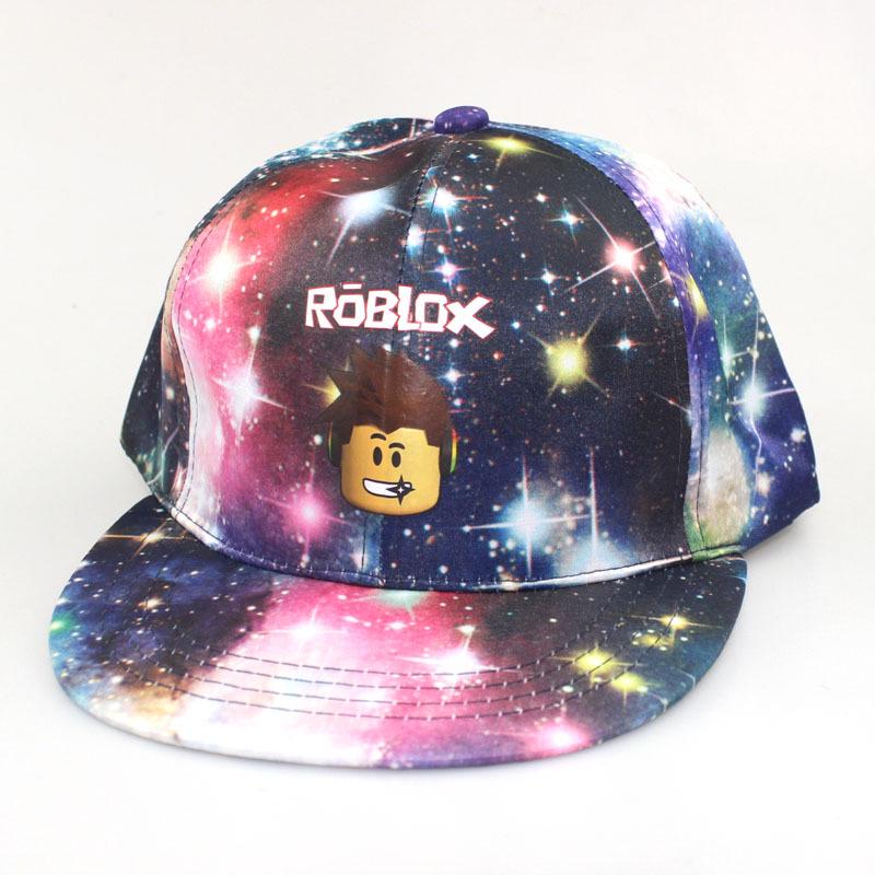 Roblox Starry Sky Street Dance Baseball Cap: Korean Style Flat Brim Unisex Duckbill Hat