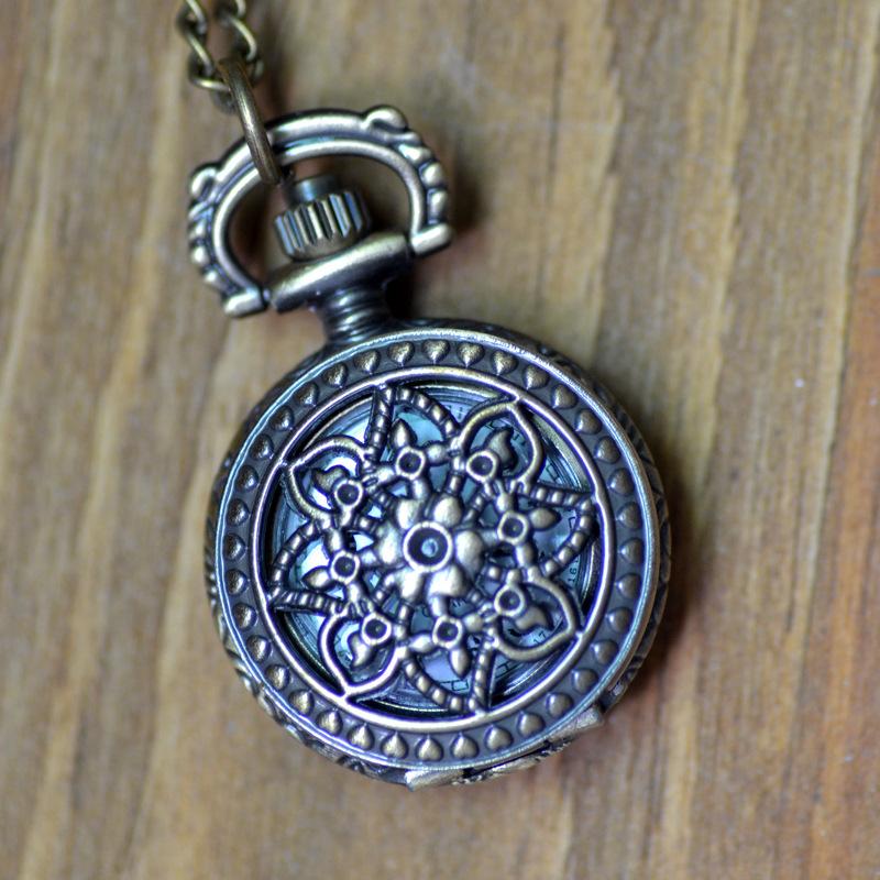 Retro Pocket Watch Men's and Women's Necklace Watch