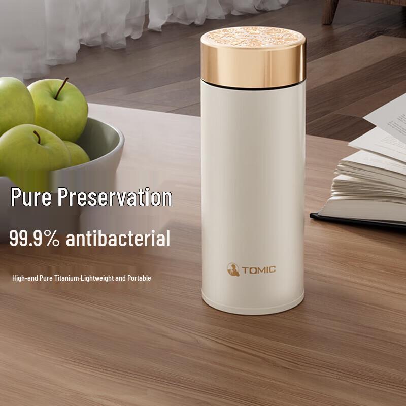 TOMIC Pure Titanium Insulated Mug