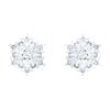 Magic Series Snowflake Rhodium Plated Earrings Women Earrings White 5428430
