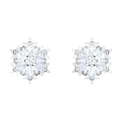 Magic Rhodium Plated Earrings Womens White