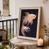 DIY Rumble Fish Diamond Art Painting Kits for Adults and Beginners,fine View Sparkling Painting Craft Home Wall Decor Handmade Gift