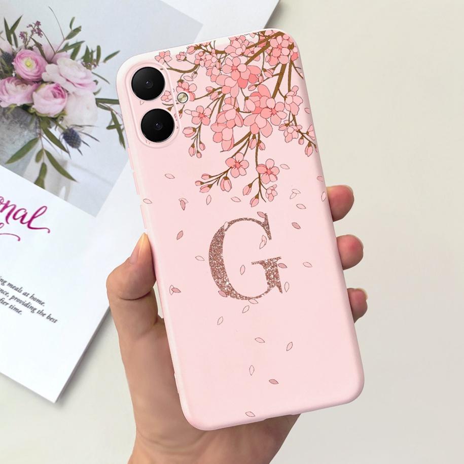 For Samsung Galaxy A05 Case A05S Cover SM-A055F SM-A057F Funda Cute Letters Crown Phone Case on Samsung A05 A 05 A 05S Soft Capa
