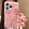 Korean Style Premium Glitter Floral Case for iPhone 17 Pro Max iPhone 16 Pro Max Full Screen Sparkle Design