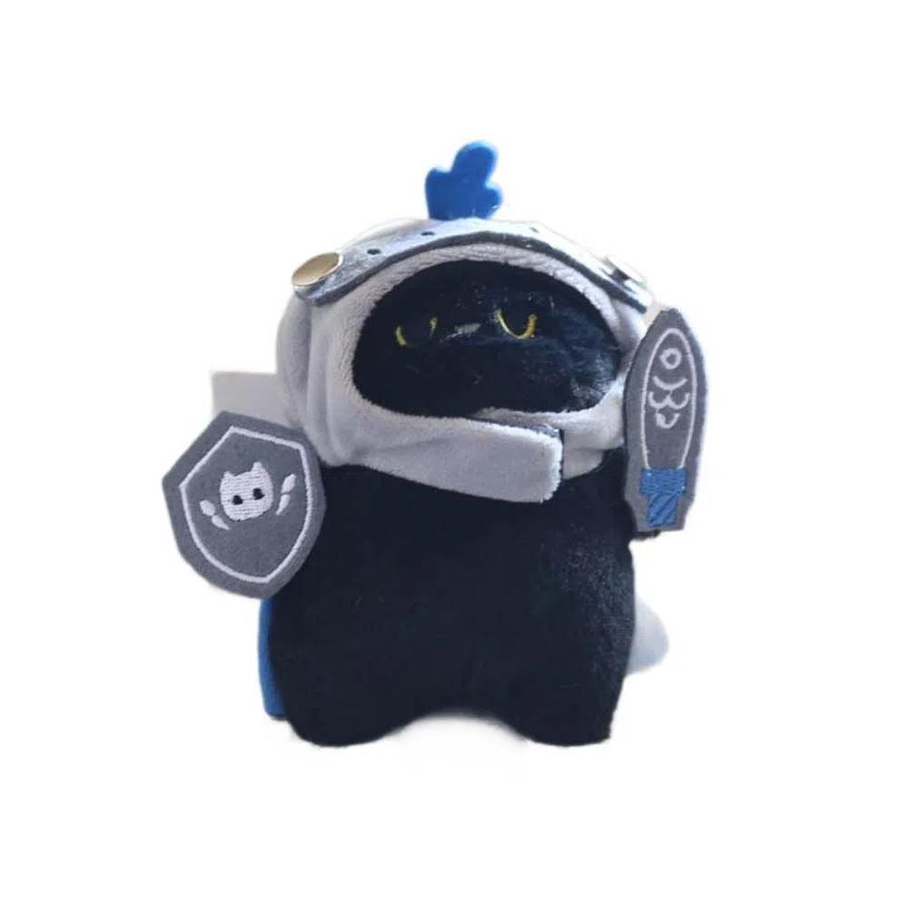 Shield Knight Cat Plush Pendant Cartoon Keyring Cat Plush Toy Keychain  Children