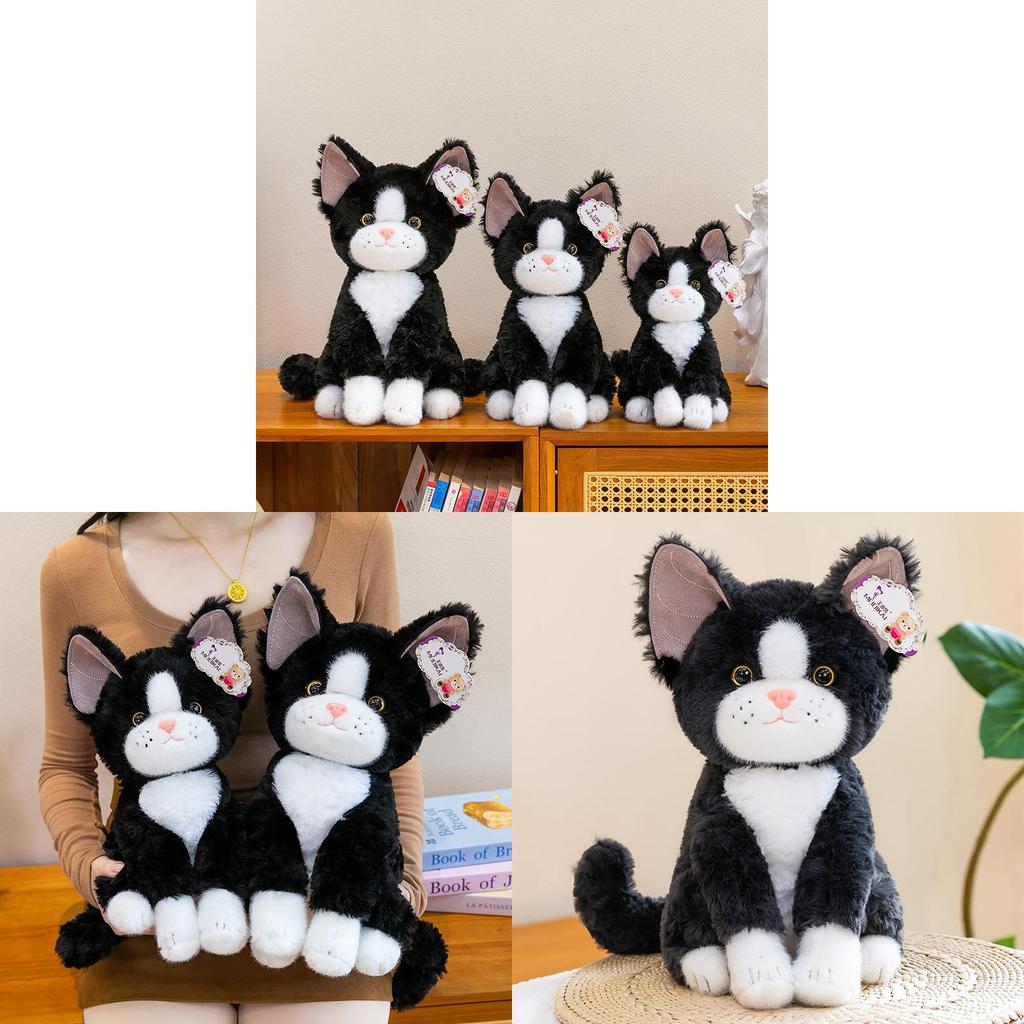 Super Cute Cat Cartoon Plush Doll With Pp Cotton Filling For Birthday Gift And Collection