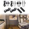 Heavy Duty Hanging Cabinet Tension Rope with Mounts for RV Boat Yacht Storage Safety Accessories