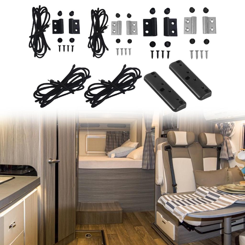 Heavy Duty Hanging Cabinet Tension Rope with Mounts for RV Boat Yacht Storage Safety Accessories