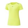 Running Wear Running Jacquard J2MAD202 Ladies Lightning Yellow S T-Shirt [Women's] Sweat-wicking, Quick-drying