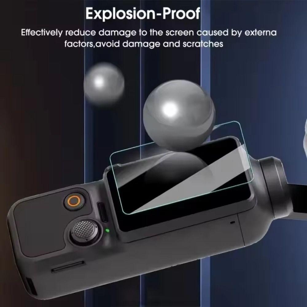 Tempered Glass Screen Protector HD Anti Scratch Lens Films Explosion Proof Accessories Protective Films for DJI Osmo Pocket 4 3
