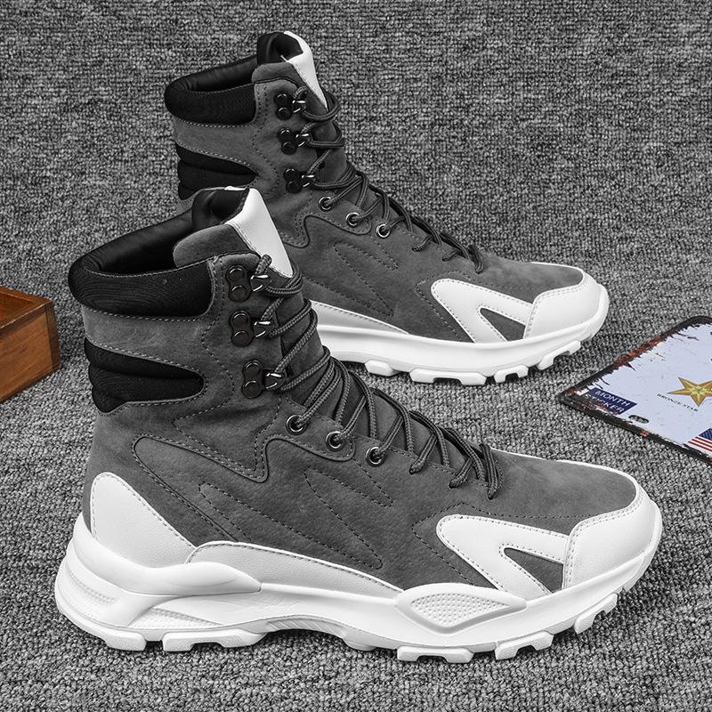 High-top New Autumn Leisure Sports Mountaineering Hiking Locomotive Boots Martin Boots