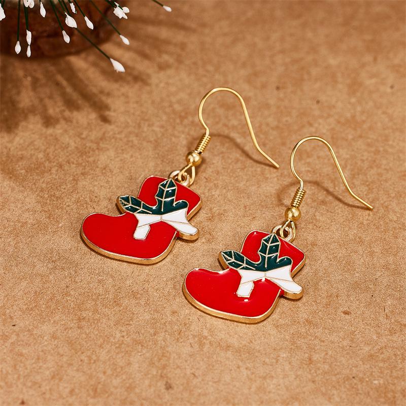 

European and American Christmas Tree Pendant Earrings