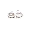 Sterling Silver Hollow Cat Pendant for DIY Jewelry Making - Bracelet & Necklace Accessories