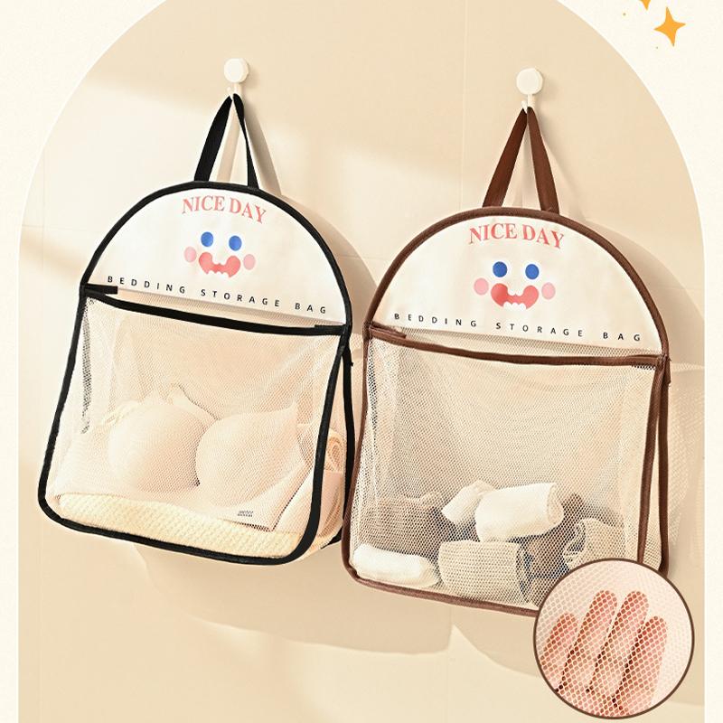 Double Layer Underwear Storage Bag,New Wall Hanging Breathable Mesh Bags with Hook for Socks Toy,Multi-Purpose Closet Organizer