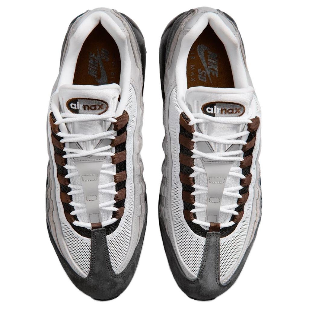 Nike Air Max 95 Comfortable And Lightweight Abrasion Resistant Low Top Running Shoes Unisex Black Gray HF7545-002