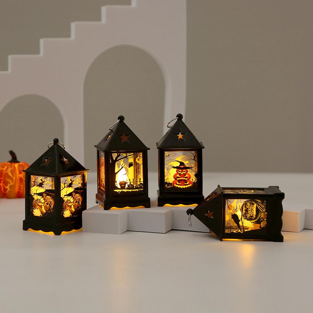 Christma Halloween LED Lanterns GhostLamp Funny Toy Projection Inside for Home Party Decor Props Birthday Party Supplies