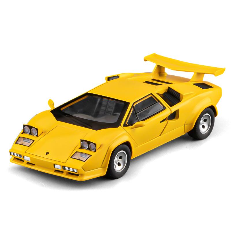

1:24 Игрушки-модели из сплава Lamborghini LP500S, Крутые настольные украшения, Изысканные орнаменты, Подарки на Хэллоуин/Рождество/День рождения жёлтый