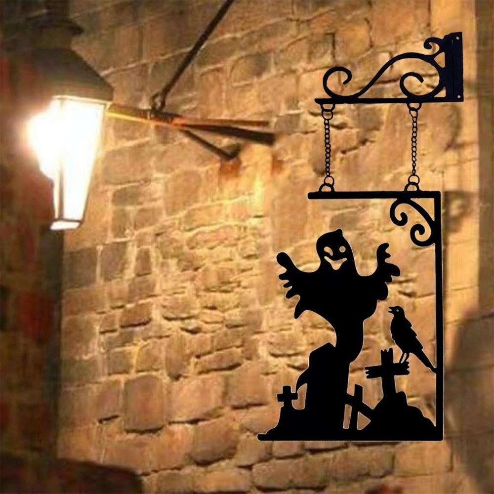 Not Easy To Deform Ghost Pendant Waterproof Halloween Decoration Halloween Hanging Sign Party