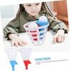 2 Sets Outdoor Indoor Toss and Catch Game Set, Durable Plastic Flying Disc Toys, Promotes Hand-Eye Coordination & Teamwork