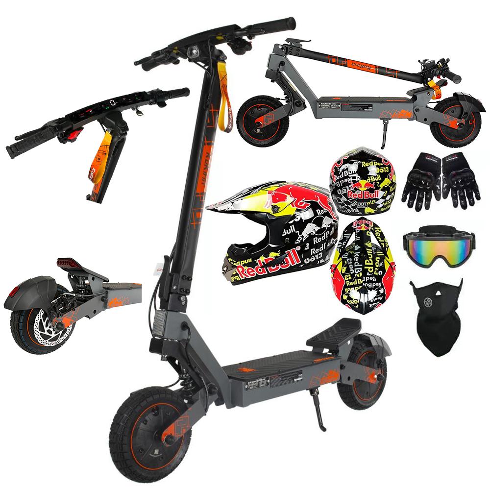 Foldable Electric Scooter Kukirin G2 Ultra, 1600W Motor, 48 V 18 Ah Battery, Top Speed 50km/h, Cruising Range 55km, 10-inch Tires+4 Gifts