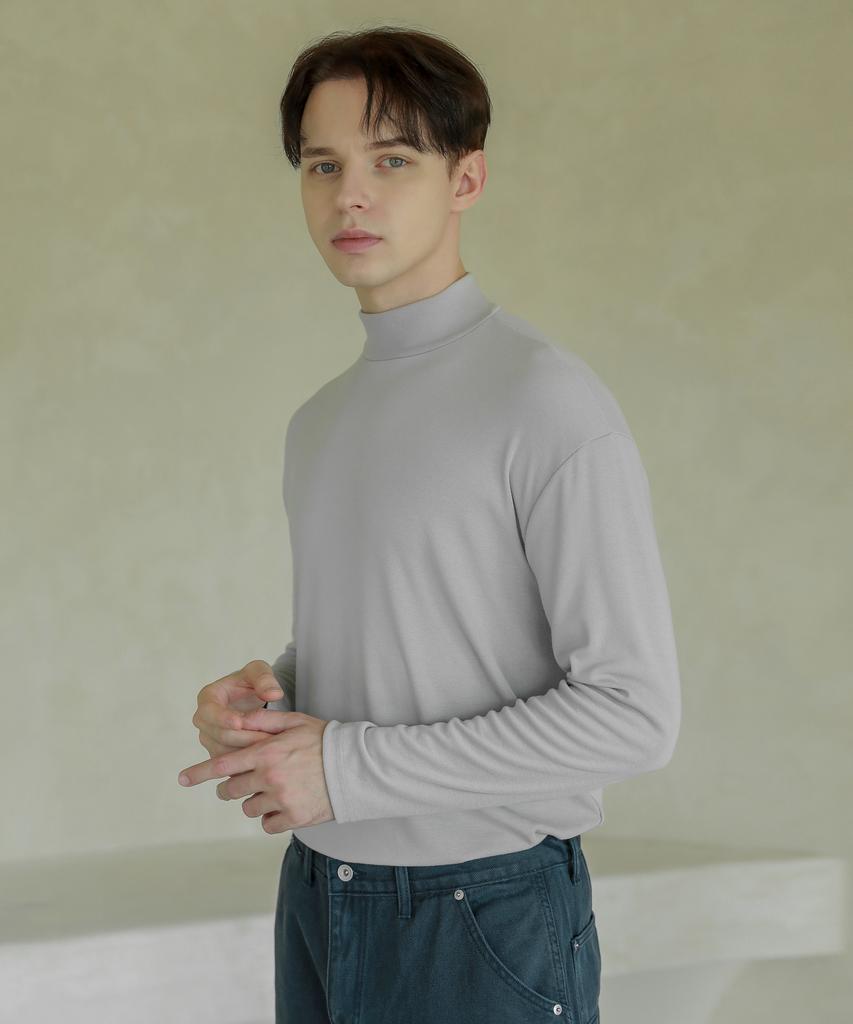 ESN [Set] Half Turtleneck Knit T-Shirt (Type B)