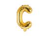 Gold Foil Balloon Letter "C" 35 Cm