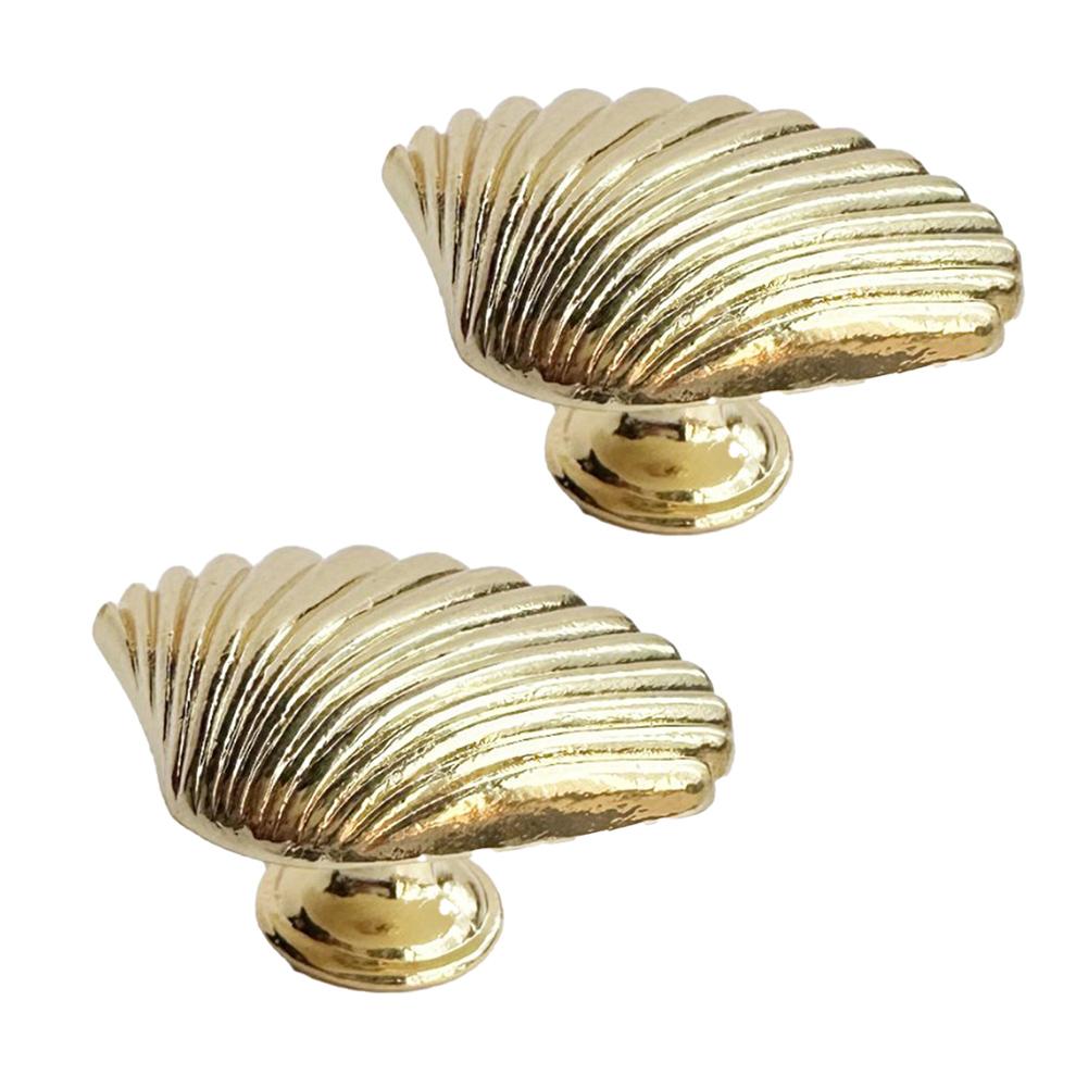 Furniture Handles Cabinet Drawer Knobs Zinc Alloy Cupboard Door Handle Shell Shape Handle Furniture Handware Pull Handles
