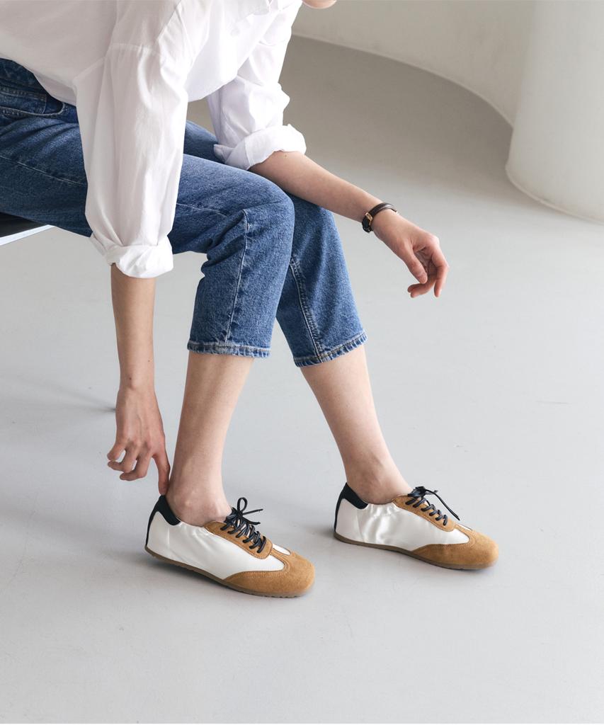 Mogaus Soft Satin Ballet Flat Sneakers 2 Colors