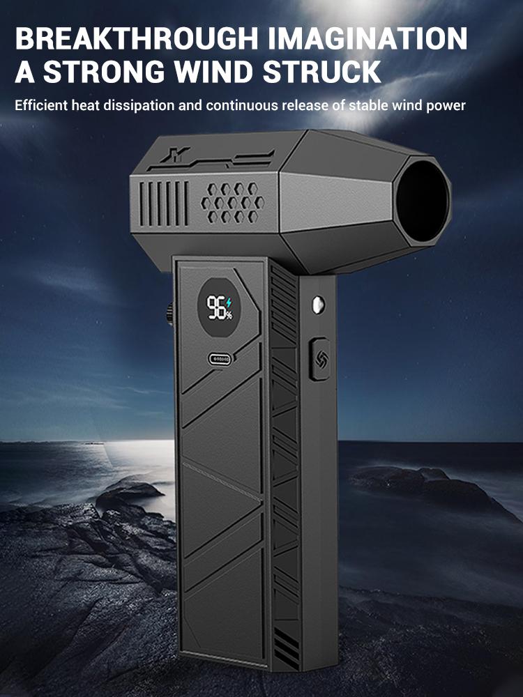 350000RPM Brushless Violent Fan Handheld Electric Turbo Jet Fan Powerful Air Blower Strong Wind 58m/s Brushless Turbo Jet Blower