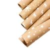 43*100CM Kraft Paper Retro Christmas Tree Snowflake Gift Wrapping Paper DIY Gift Wrapping Paper 5pcs