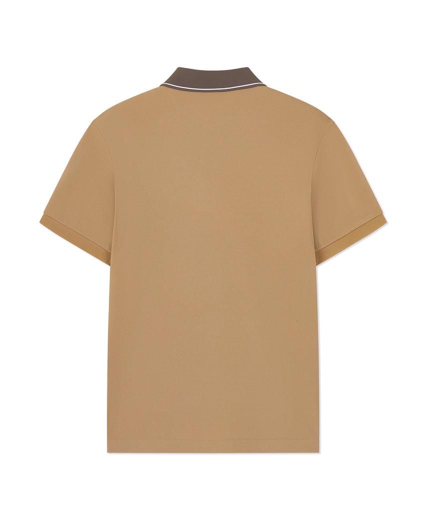 Antomas Circle Spaceship Polo Men'S - Beige