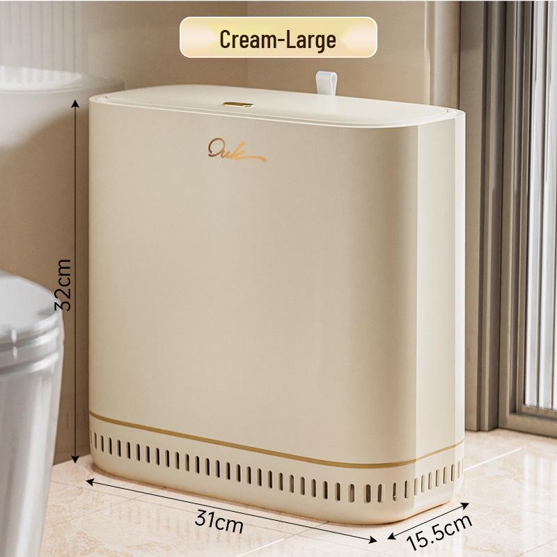 2025 Large-Capacity Crevice Trash Can with Lid for Bathroom, Living Room & Kitchen